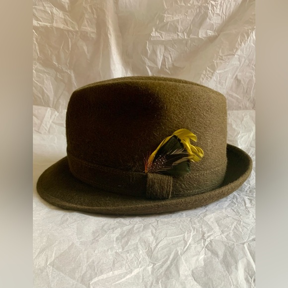 Vintage Vanzina Pavia Fedora( Qualita Extra ) size 6 7/8 - Picture 9 of 15